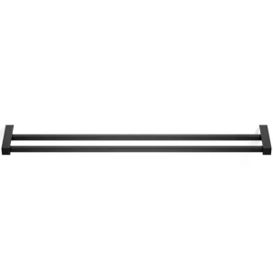 CORNER Wieszak na ręczniki Decor Walther 80 cm Podwójny Czarny mat Wyjątkowa oferta