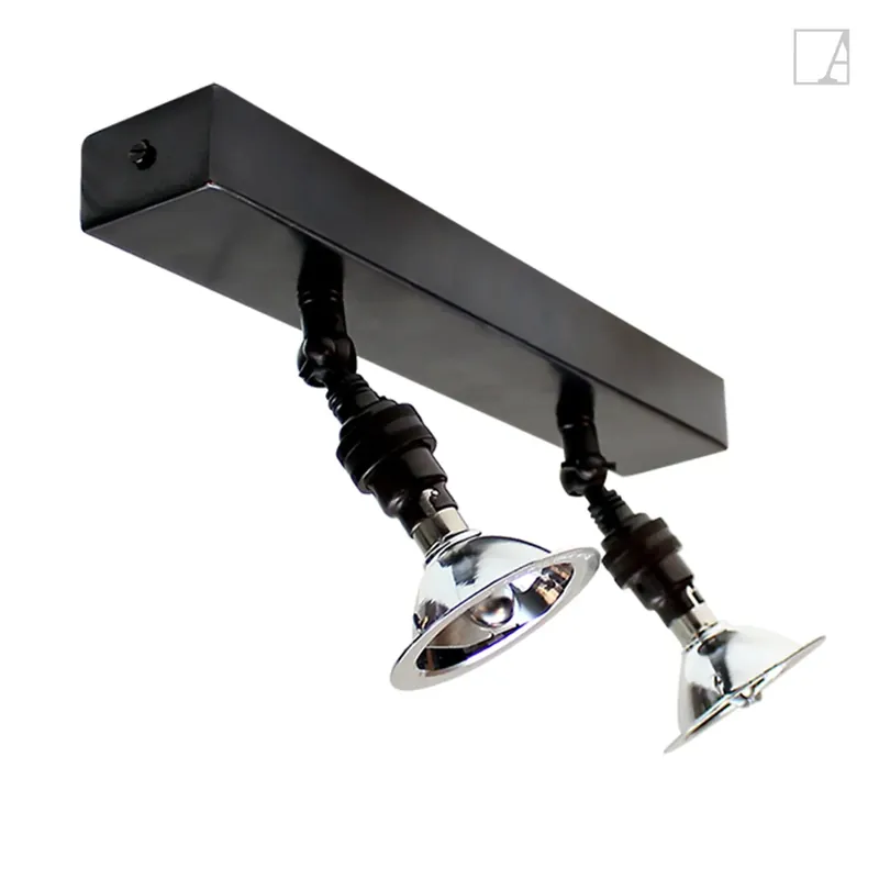 Łatwy zwrot Lampa kierunkowa Authentage Marron o szerokości 150 cm