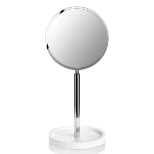 Dostępne od ręki Lusterko kosmetyczne z półką Decor Walther Biały mat / Chrom