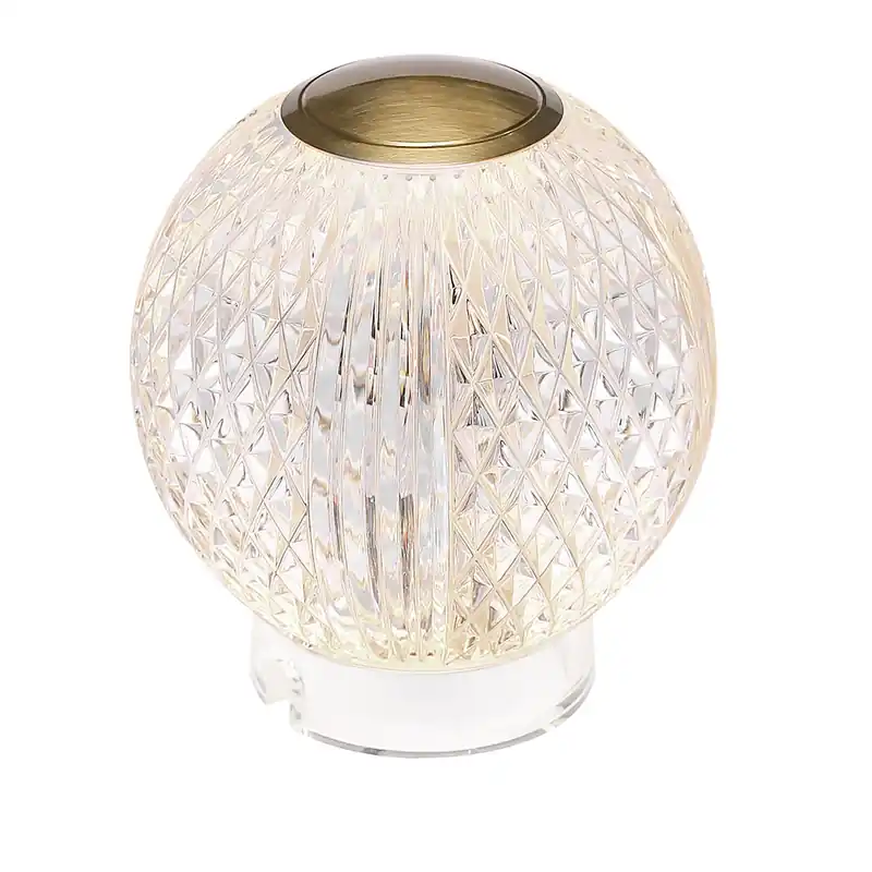 Oferta czasowa Mała lampa stołowa LED Marni - Naturalny mosiądz