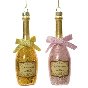 Zawieszka butelka szampana 13.5x4.5cm (1 sztuka mix) Obniżka ceny
