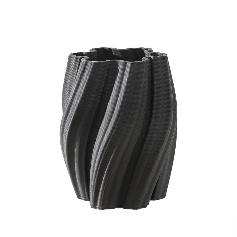 Wazon Retorta 20,5x16,5cm 3d czarny Hit sprzedaży