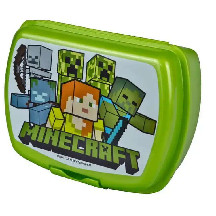 Łatwy zwrot Śniadaniówka Minecraft Pojemnik na śniadanie dla dzieci 10x7 cm