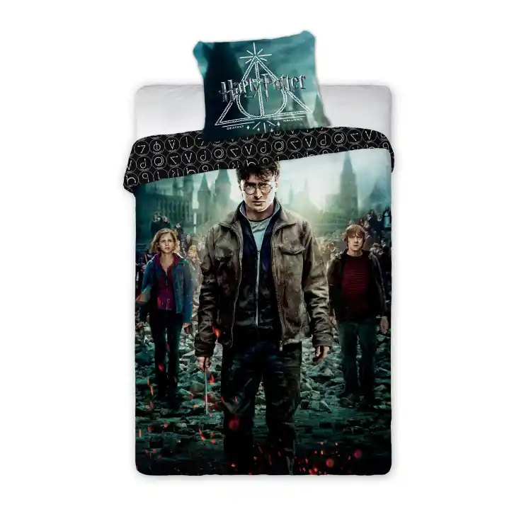 Pościel 160x200 bawełna gruba Faro 2 części Harry Potter i Insygnia Śmierci Okazja