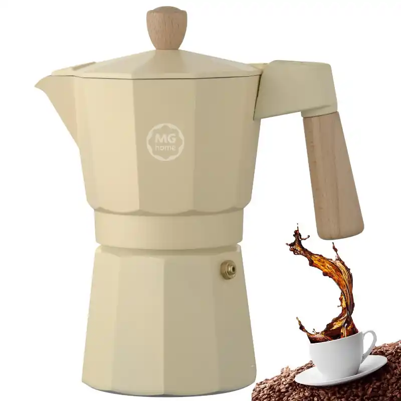 Kawiarka tradycyjna 300 ml MG Home Lungo zaparzacz ciśnieniowy do kawy na 6 filiżanek espresso Rabat