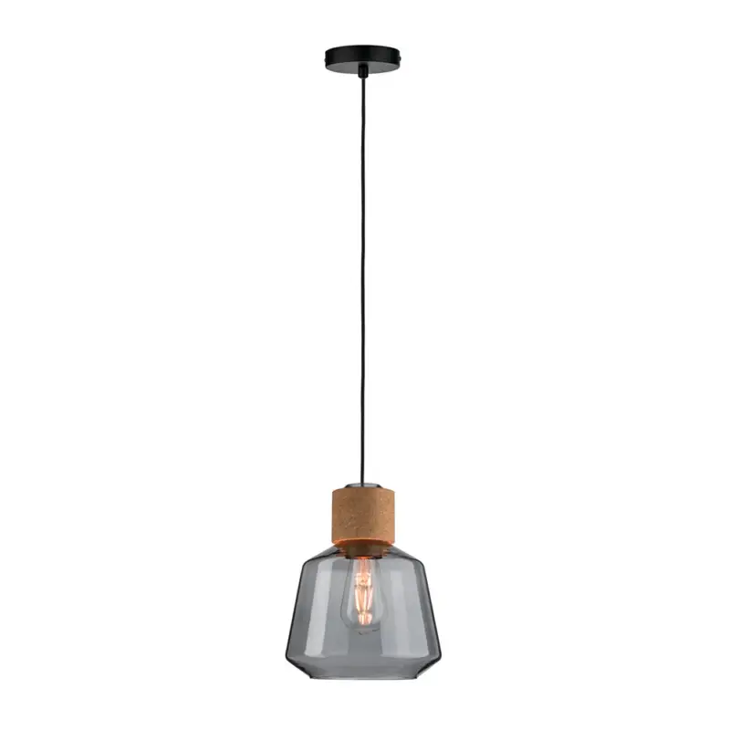 Lampa sufitowa nowoczesna Nibbler z dymionym kloszem średnica 20,8 cm Nie przegap
