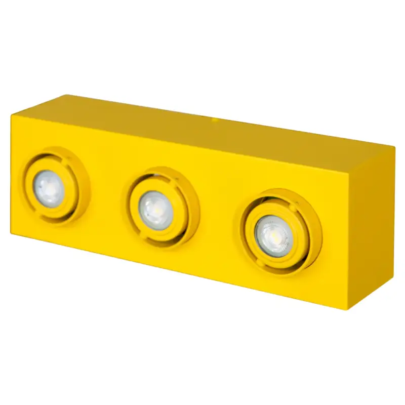 Tani Lampa sufitowa Boxie x3 LEGO mini żółta