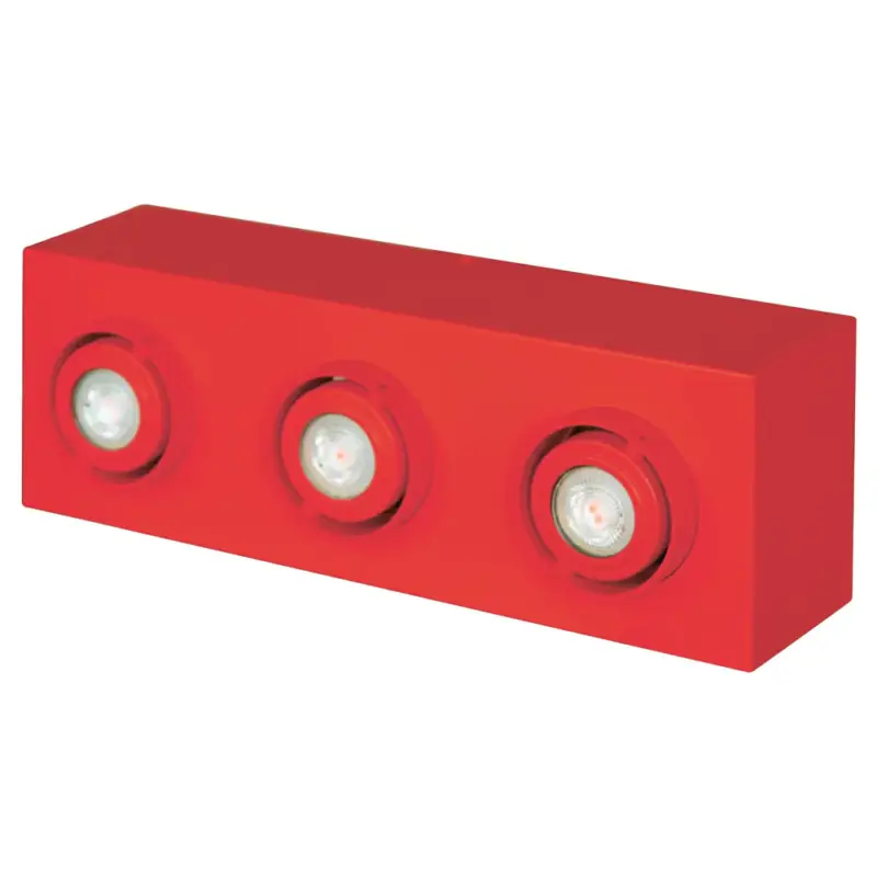 Lampa sufitowa Boxie x3 LEGO mini czerwona Szybka wysyłka