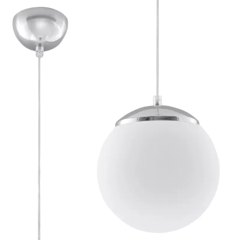 Lampa wisząca Blowly średnica 20 cm chromowana Oferta