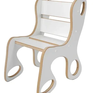 Krzesełko dziecięce Ferioles białe - Certyfikat EN 71 Oferta czasowa