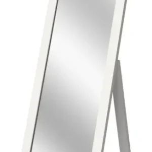 Lustro stojące Ferlows 146x46 cm białe Premium