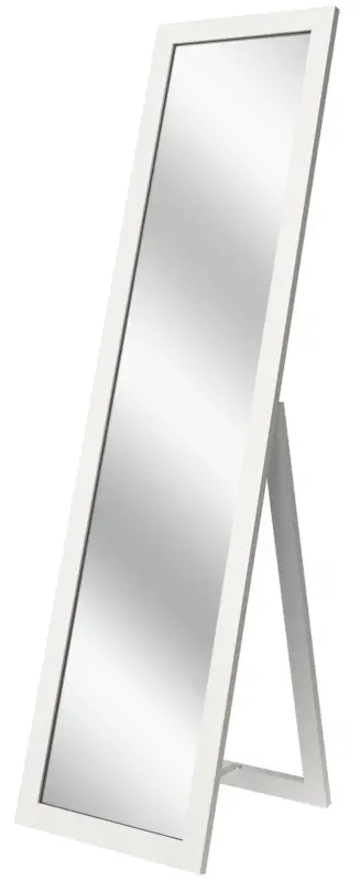 Lustro stojące Ferlows 146x46 cm białe Premium