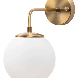 Szybka wysyłka Lampa ścienna Inessites 15 cm złota/biały klosz