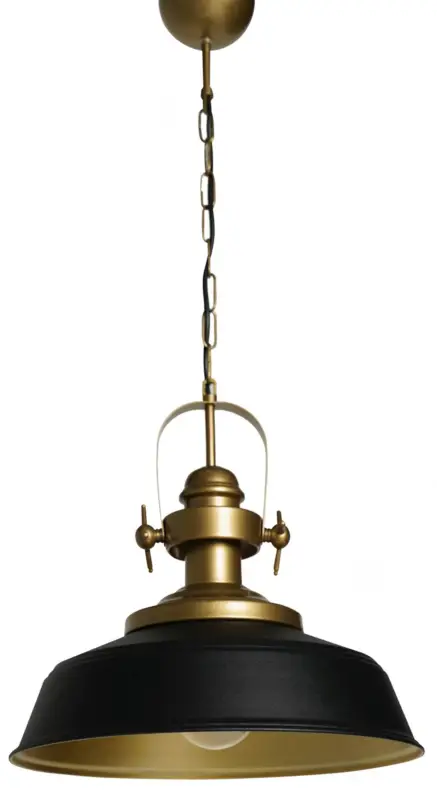 Lampa wisząca Crawae średnica 35 cm czarno-złota Sprawdź teraz
