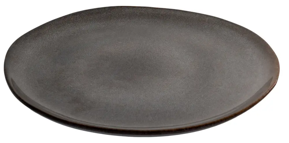 Zestaw czterech talerzy ceramicznych Selma średnica 27 cm szaro-brązowe Niska cena