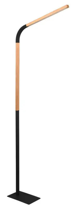 Lampa podłogowa Norris LED brązowo-czarna Wyprzedaż
