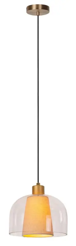 Lampa wisząca Gunhild x1 beżowa Łatwy zwrot