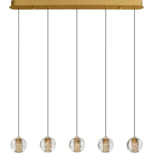 Darmowa dostawa Lampa wisząca Holitt LED x5 złota