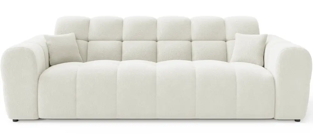 Oferta czasowa Sofa trzyosobowa Monti kremowa szenil