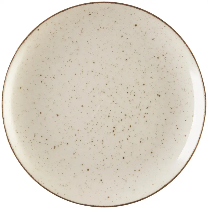 Darmowy zwrot Talerz płytki porcelanowy Boss 20,5 cm beżowy