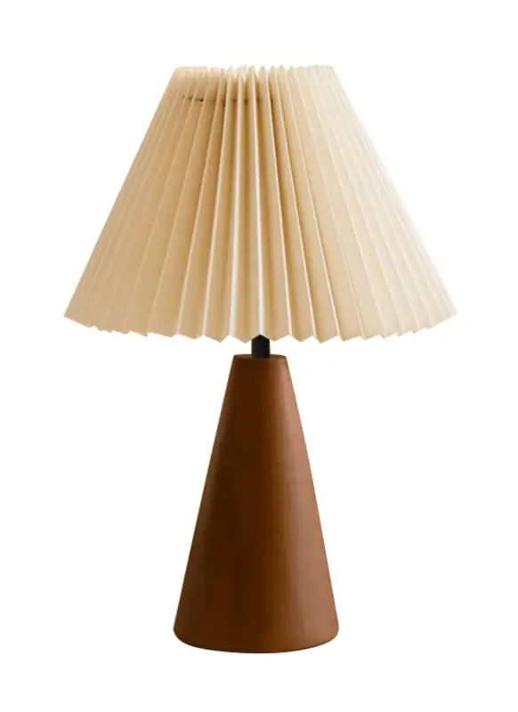 Lampa stołowa Muse brązowo-kremowa Oferta limitowana