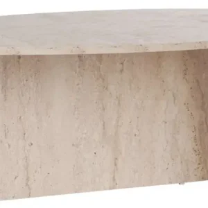 Bezpieczne zakupy Stolik kawowy Orba 120x65 cm trawertyn