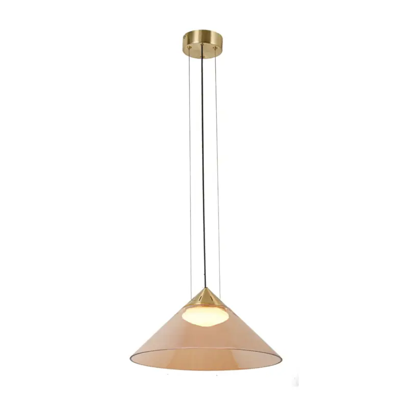 Hit cenowy Lampa wisząca Presto 42 złota GX53 10W z bursztynowo-białym kloszem