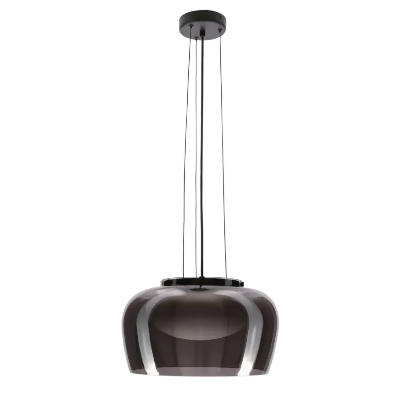 Kup teraz Lampa wisząca Insieme 38 czarna GX53 10W z dymiono-białym kloszem