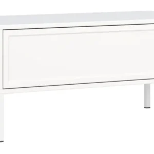 Bezpieczna płatność Stolik kawowy Velveto z szufladą 100x50 cm biały