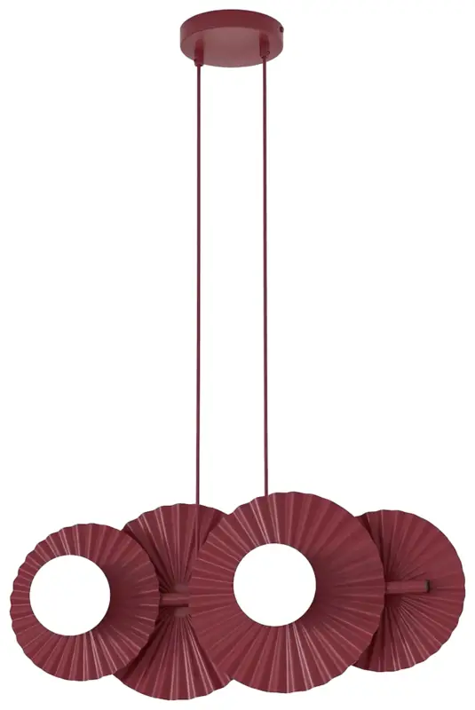Lampa wisząca Umbra x4 burgundowa Darmowa dostawa