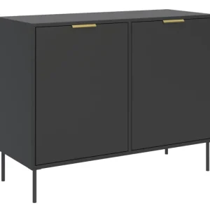 Komoda dwudrzwiowa Vena 100 cm czarny Łatwy zwrot
