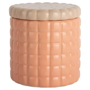 Oferta limitowana Present Time pojemnik z pokrywką Jar Biscuit Box 15 cmkolor pomarańczowy