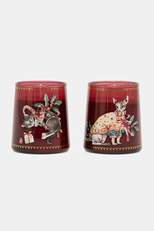 Oferta limitowana Medicine świeca zapachowa 2-packkolor bordowy