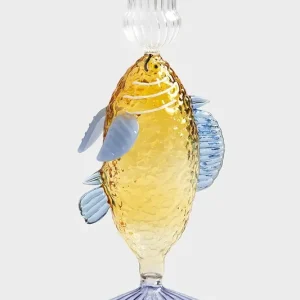 &k amsterdam świecznik dekoracyjny fish yellowkolor multicolor Hit cenowy