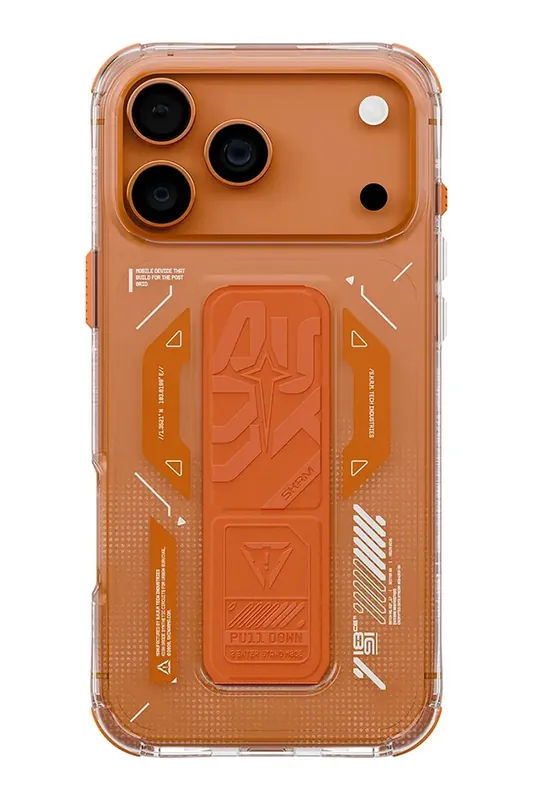 Dodaj do koszyka Skinarma etui na telefon z wbudowanym pierścieniem magnetycznym Helio iPhone 17 Prokolor pomarańczowy SK-2025IPP6.3-HELIO-ORG