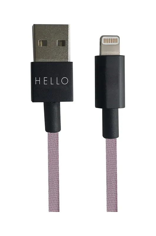 Bezpieczna płatność Design Letters kabel do ładowania USB-C Lightning 1 m