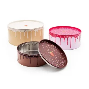 Luckies of London pudełko do przechowywania Cake Storage Tins 3-pack Darmowy zwrot