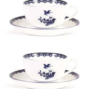&k amsterdam filiżanka ze spodkiem Delftware 2-pack Łatwy zwrot