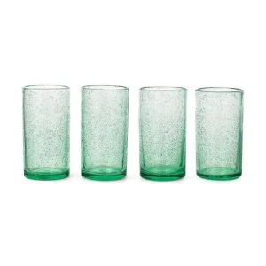 Dostępne od ręki ferm LIVING szklanka Oli Water Glass 220 mlkolor zielony