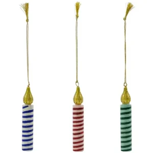 Bezpieczne zakupy House Doctor zawieszka dekoracyjna HDJulepynt 9 x 1,5 cm 3-packkolor multicolor