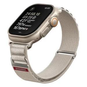 Łatwy zwrot Skinarma pasek do smartwatcha Kobu Apple Watch Ultra 49/46/45/44 mmkolor beżowy SK-KOBU49-IVORY