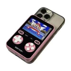 Niska cena Reset Club powerbank ze zintegrowaną konsolą do gier Powerbank Gaming 7,5 × 2 × 11,5 cmkolor różowy