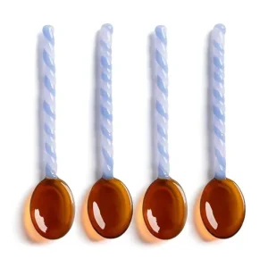 &k amsterdam zestaw łyżeczek Spoon Duet Amber 4-pack Cena promocyjna
