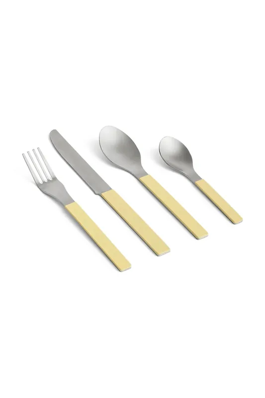 HAY zestaw sztućców MVS 4 x 23,5 cm 4 elementykolor żółty Łatwy zwrot