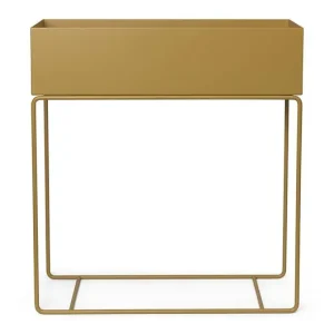ferm LIVING donica ze stelażem Plant Box 60 x 65 x 25 cmkolor żółty Do wyczerpania zapasów
