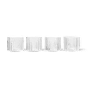 ferm LIVING szklanka 4-packkolor transparentny Okazja