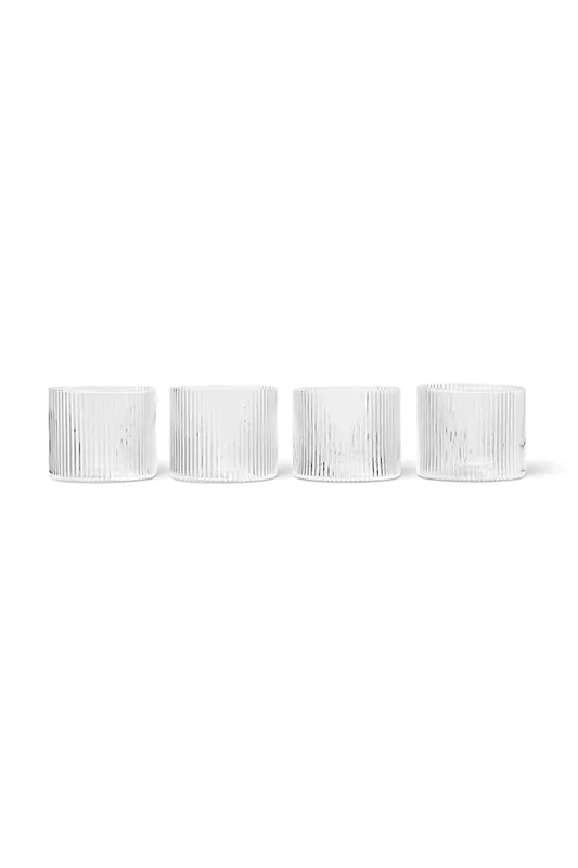 ferm LIVING szklanka 4-packkolor transparentny Okazja