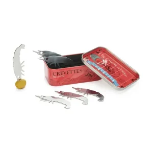Dostępne od ręki Balvi zestaw widelców do przekąsek Crevettes 6-pack