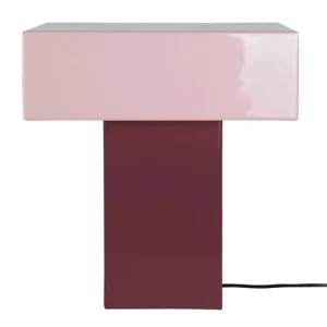 Taniej Leitmotiv lampa stołowa Grato Recto 35 x 15 cmkolor różowy