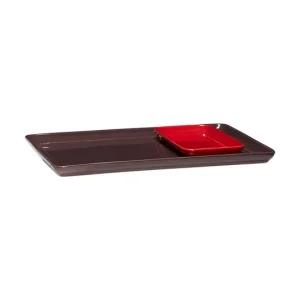 Hit sprzedaży Hübsch zestaw tac Amare 20 x 10 / 35 x 26 cm 2-packkolor multicolor